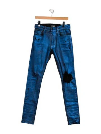 Pre-owned Amiri Skinny Jeans In Blue