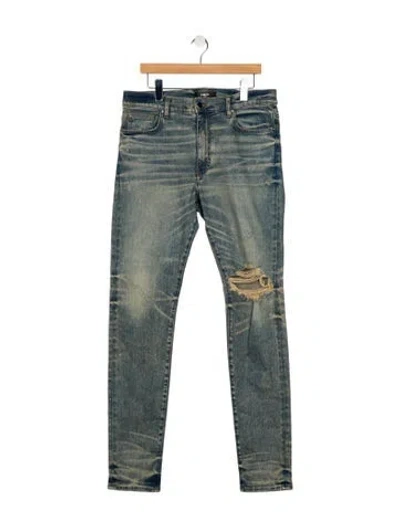 Pre-owned Amiri Skinny Jeans In Blue