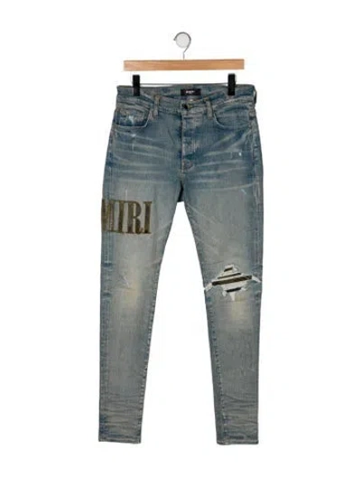 Pre-owned Amiri Skinny Jeans In Blue