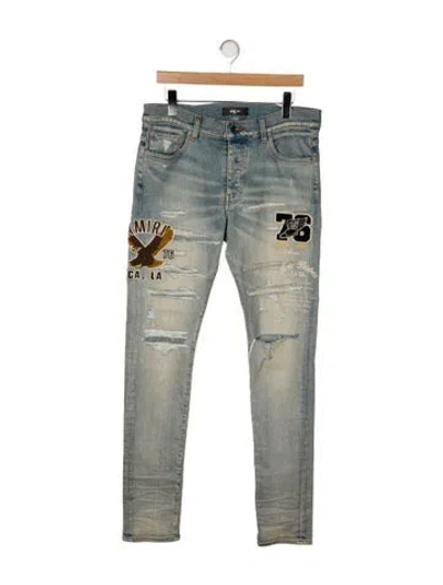 Pre-owned Amiri Skinny Jeans In Blue