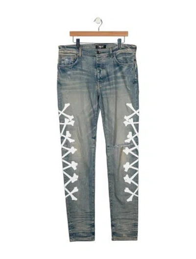 Pre-owned Amiri Skinny Jeans In Blue