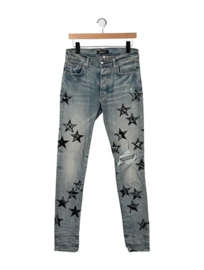 Pre-owned Amiri Skinny Jeans In Blue