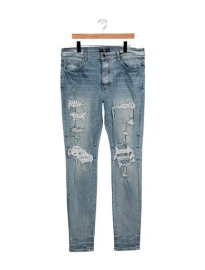 Pre-owned Amiri Skinny Jeans In Blue