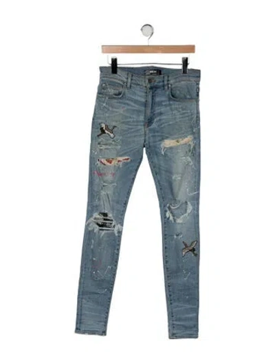 Pre-owned Amiri Skinny Jeans In Blue