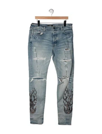 Pre-owned Amiri Skinny Jeans In Blue
