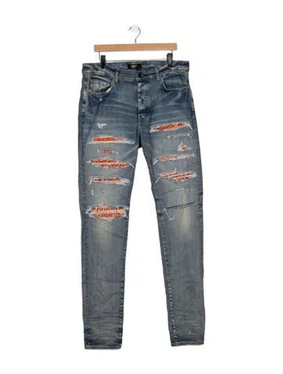 Pre-owned Amiri Skinny Jeans In Blue
