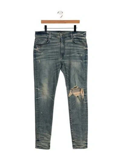 Pre-owned Amiri Skinny Jeans In Blue