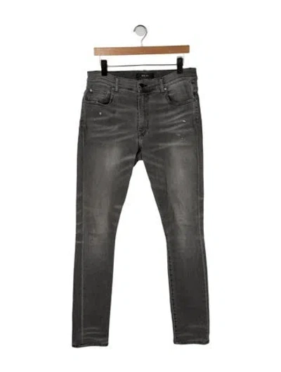 Pre-owned Amiri Skinny Jeans In Gray
