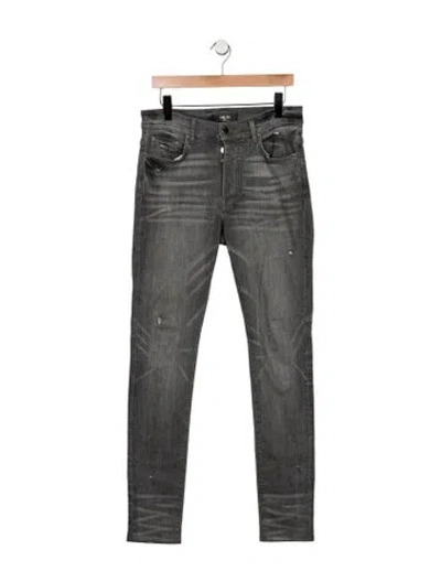Pre-owned Amiri Skinny Jeans In Gray