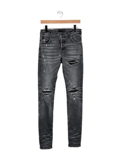 Pre-owned Amiri Skinny Jeans In Gray