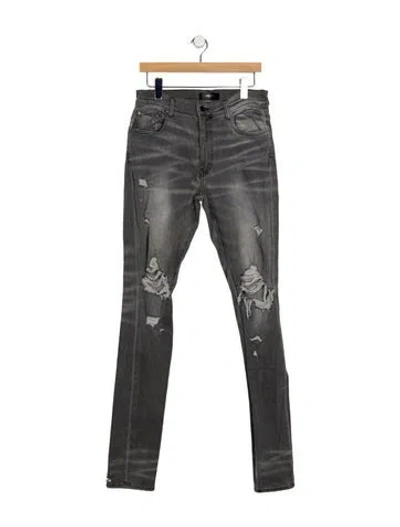 Pre-owned Amiri Skinny Jeans In Grey