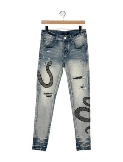 Pre-owned Amiri Skinny Jeans W/ Tags In Blue
