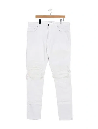 Pre-owned Amiri Skinny Jeans In White