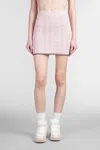 Amiri Skirt In Rose-pink Viscose