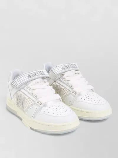 Amiri Skyline Low Sneakers Perforated Toe Rubber Sole In White