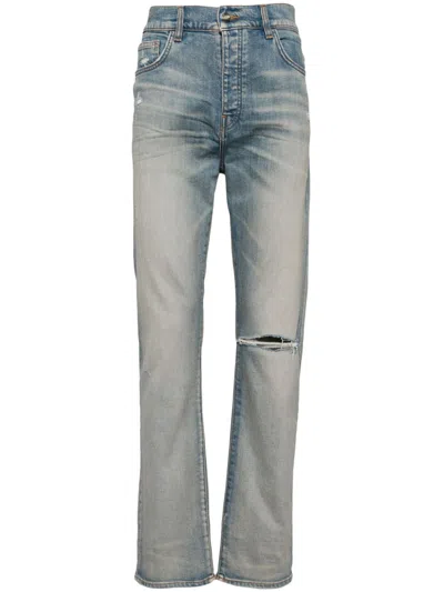 Amiri Slash Jeans In Blue