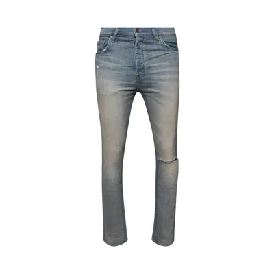 Pre-owned Amiri Slash Slim Jean 'antique Indigo' | Blue | Men's Size 34