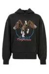 Amiri Graphic Print Hooded Sweater Kangaroo Pocket In Black