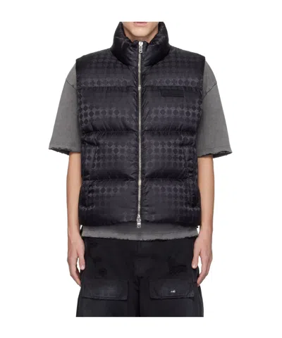 Amiri Black Ma Quad Jacquard Down Vest