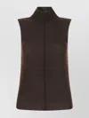 Amiri Distressed Cashmere Turtleneck Tank In Black