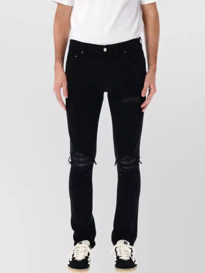 AMIRI SLIM FIT DISTRESSED FIVE-POCKET TROUSERS