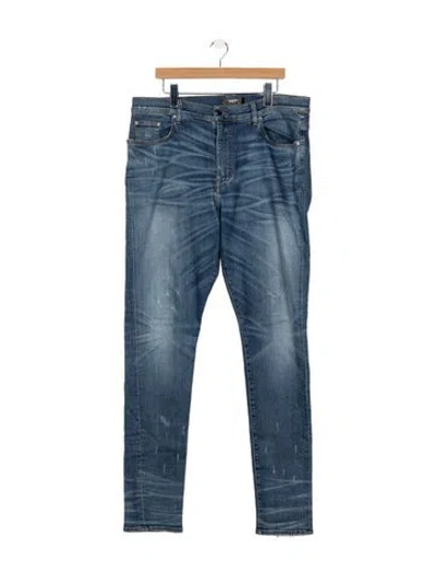 Pre-owned Amiri Slim Fit Jeans In Blue