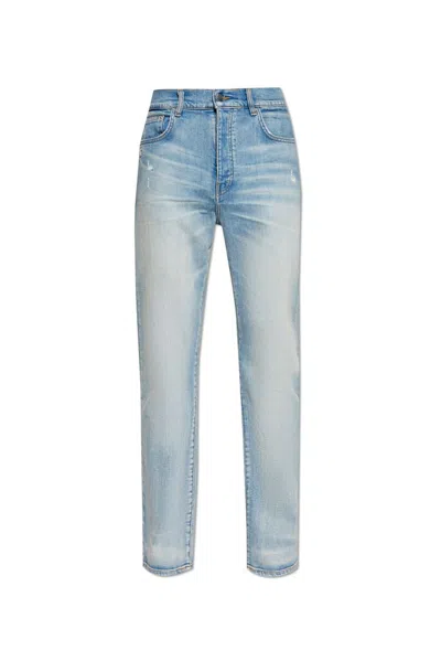 Amiri Mx1 Bandana Jacquard Jeans In Blue