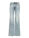 Amiri Slim With Ma Quad Patch Jeans Light Blue In Blue