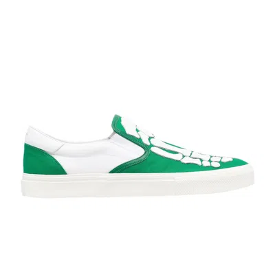 Pre-owned Amiri Slip-on 'skeleton Toe - Green White' | Men's Size 41