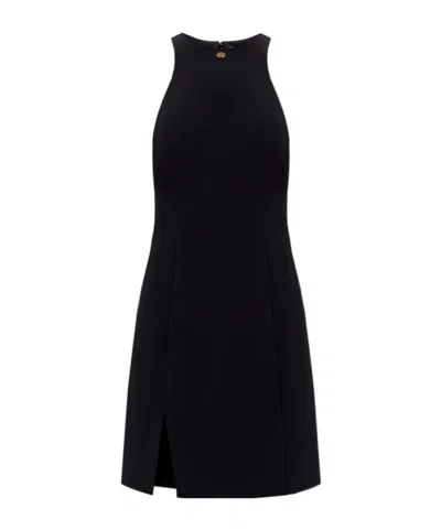 Amiri Slit Mini Dress In Black