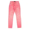 AMIRI SLOUCH DESTROYED JEAN - NEON PINK