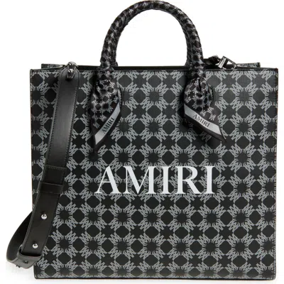 Amiri Small Ma Quad Coated Canvas Tote