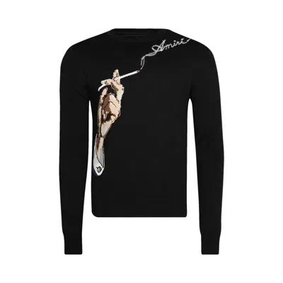 Pre-owned Amiri Smoke Crewneck 'black' | Men's Size M