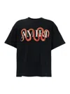 Amiri Mens Snake Oversized Short-sleeve Cotton-jersey T-shirt Black