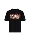 Amiri Mens Snake Oversized Short-sleeve Cotton-jersey T-shirt Black