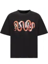Amiri Mens Snake Oversized Short-sleeve Cotton-jersey T-shirt Black In Black