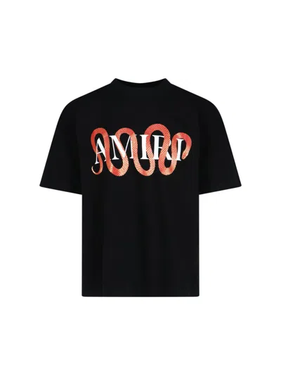 AMIRI "SNAKE" LOGO T-SHIRT