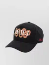 Amiri Mens Black Snake Embroidered Cotton Baseball Cap