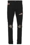 Amiri Thrasher Jeans In Black