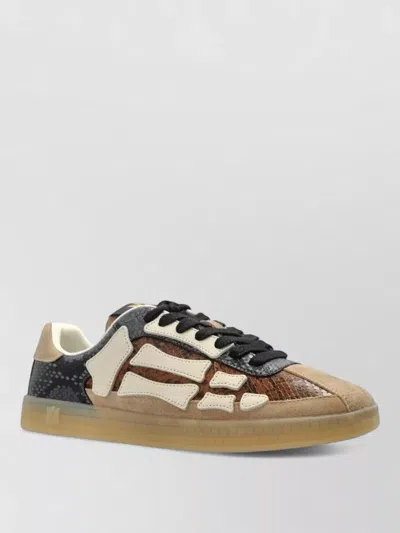 Amiri Snake Pacific Bones Low Top Sneakers In Multi