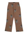 Amiri Snake-print Chinos In Brown