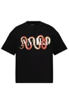 Amiri Mens Snake Oversized Short-sleeve Cotton-jersey T-shirt Black In Nero