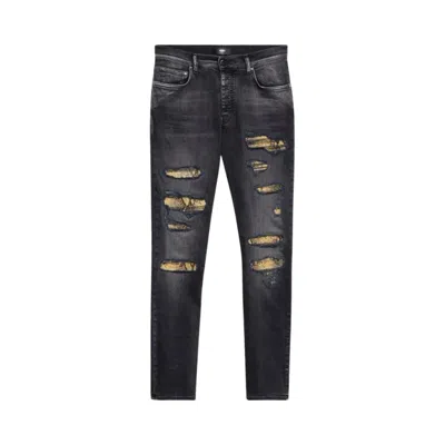 Pre-owned Amiri Snake Thrasher Skinny 'storm Black' | Men's Size 36