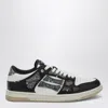 Amiri Skel Top Black Low Top Sneakers With Logo Patch On The Tongue And Logo Lettering On The Heel In Leat In Black