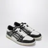 Amiri Skel Top Black Low Top Sneakers With Logo Patch On The Tongue And Logo Lettering On The Heel In Leat