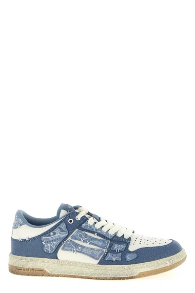 Amiri Sneaker 'bandana Skel Top Low' In Blue