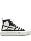 Amiri Premium Leather Sneakers With Pull-tab And Rubber Toe Cap In Black