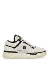 Amiri White And Black Chunky Sneakers With Logo Detail In Leather And Mixed Tech Fabrics Man In Neutral