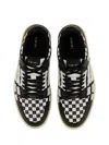 Amiri Low-top Checkered Pattern Rubber Sole Sneaker In Black