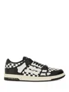 Amiri Checkered Skel Top Low Sneakers In Black